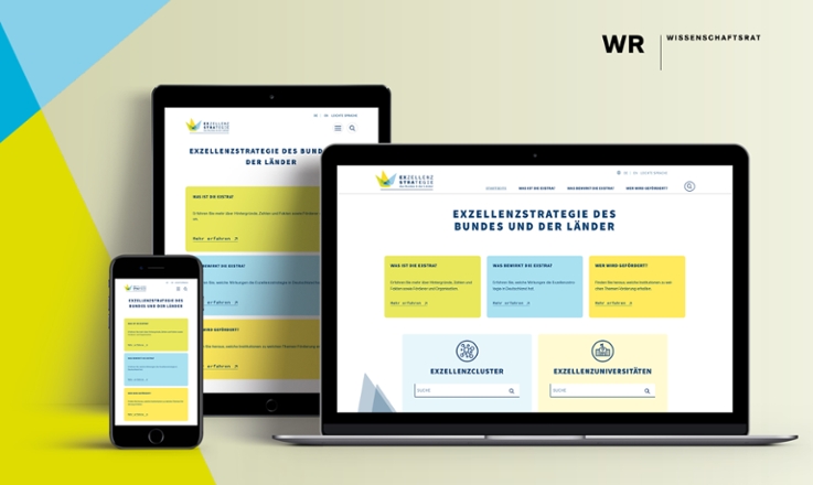 Bild der Startseite exzellenzstrategie.de Bild der Startseite exzellenzstrategie.de