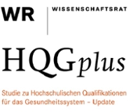 Logo der HQGplus Studie zu Hochschulischen Qualifikationen für das Gesundheitssystem – Update