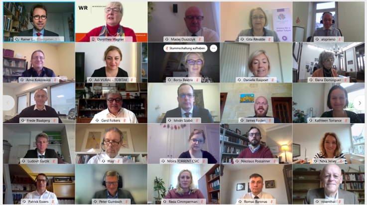 Teilnehmerinnen und Teilnehmer | Treffen der Vorsitzenden und Generalsekretäre der Europäischen Wissenschafts- und Technologieräte, 10. November 2020 (virtuell) Teilnehmerinnen und Teilnehmer | Treffen der Vorsitzenden und Generalsekretäre der Europäischen Wissenschafts- und Technologieräte, 10. November 2020 (virtuell)